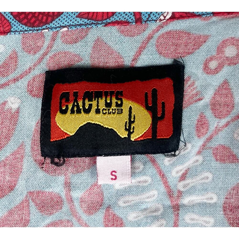 Cactus Club Western Diamond Snap Button Shirt Rustic Country Cowgirl Size Small - Picture 6 of 6